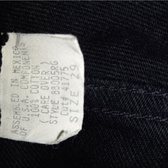 Vintage 80s/90s Black Denim Guess Jeans - Picture 9 of 9